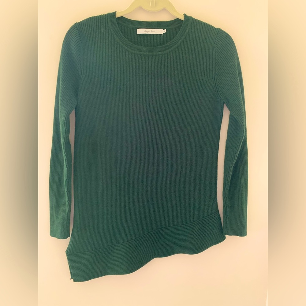 Asymmetrical Hemline Tunic Sweater